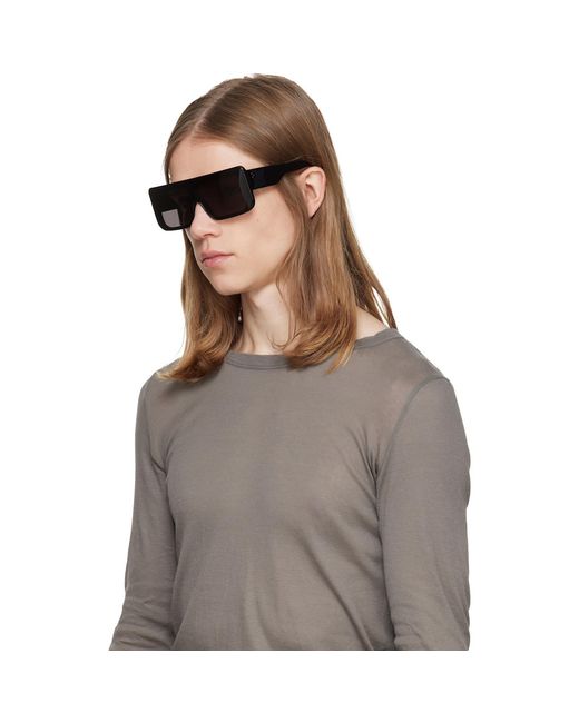 Rick Owens Gray Tower Documenta Sunglasses for men