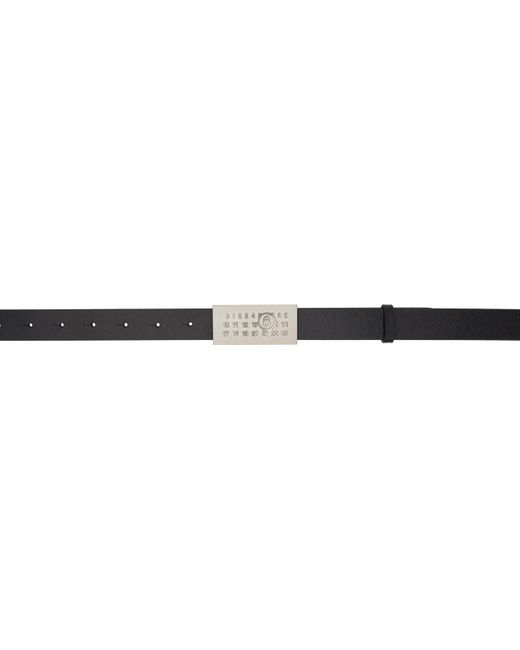 MM6 by Maison Martin Margiela ブラック Numeric ベルト Black