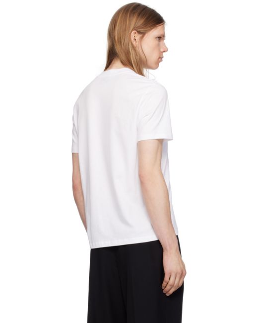 メンズ AMI ホワイト Ami De Coeur コットン Tシャツ White