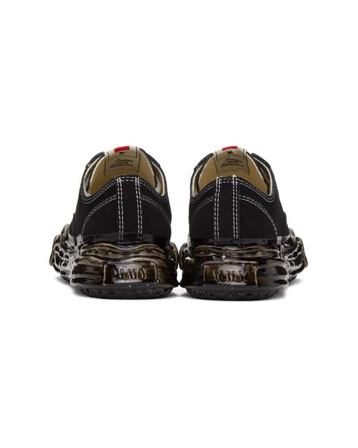 Miharayasuhiro Black Original Sole Dip Sneakers for Men | Lyst