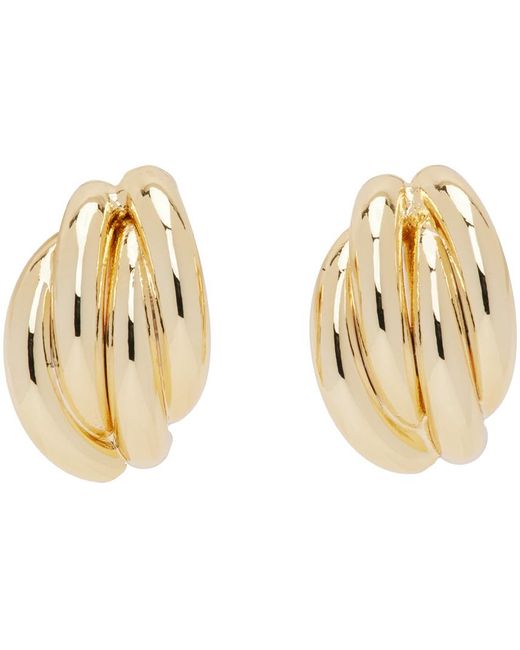 【関税込み】ANINE BING ゴールド Triple Knot ピアス ANINE BINGのゴールド Triple Knot ピアスがセール中