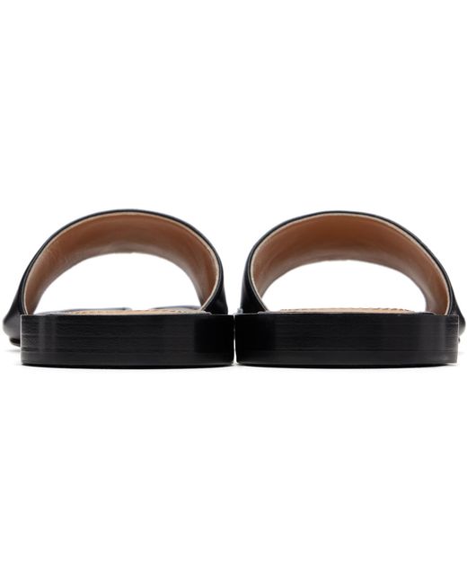 Maison Margiela Black Tabi Flat Mule Sandals