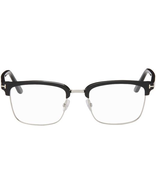 Tom Ford Black Half-rim Glasses for men