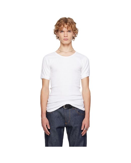 SECONDA White Logo T-Shirt for men