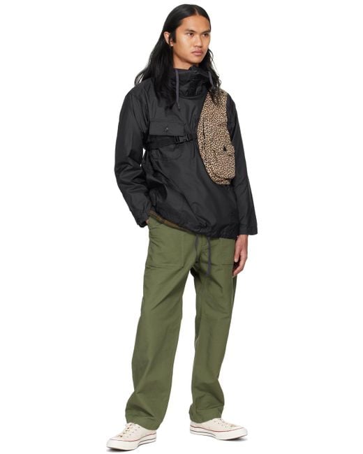 Engineered Garments Beige Shoulder Vest in Black for Men | Lyst