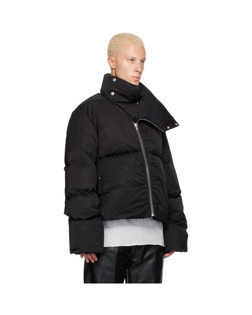 Rick Owens Black Tower Turtle Down Jacket for men