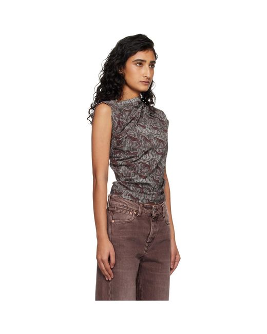 Vivienne Westwood Multicolor Burgundy & Hebo T-Shirt