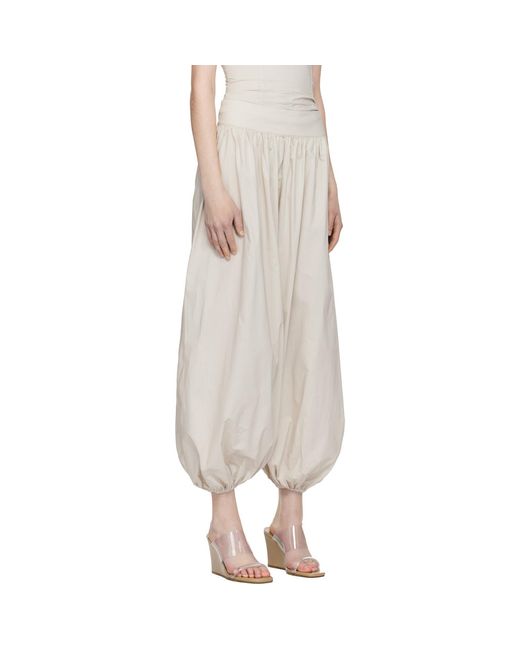 Belle Anna Natural Taupe Blanca Lounge Pants
