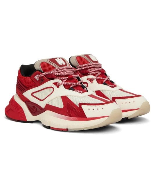 Amiri Red & Off-white Ma Runner Sneakers for men