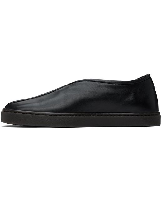 Lemaire Black Piped Sneakers