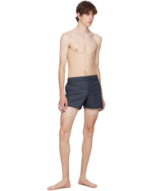Givenchy Blue Black 4g Swim Shorts for men