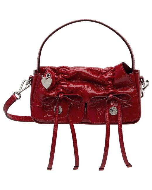 Acne Red Multipocket Micro Bag
