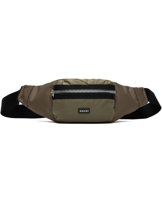 Sacai Taupe Pocket Belt Bag in Black for Men | Lyst