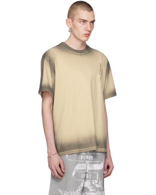 T-shirt et gris à couture pincée Y. Project pour homme en coloris Multicolor