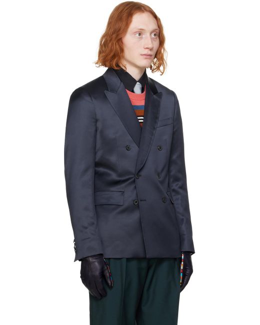Paul Smith Blue Double-breasted Blazer for men