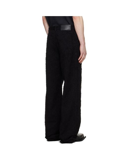Louis-Gabriel Nouchi Black Nep Denim Jeans for men