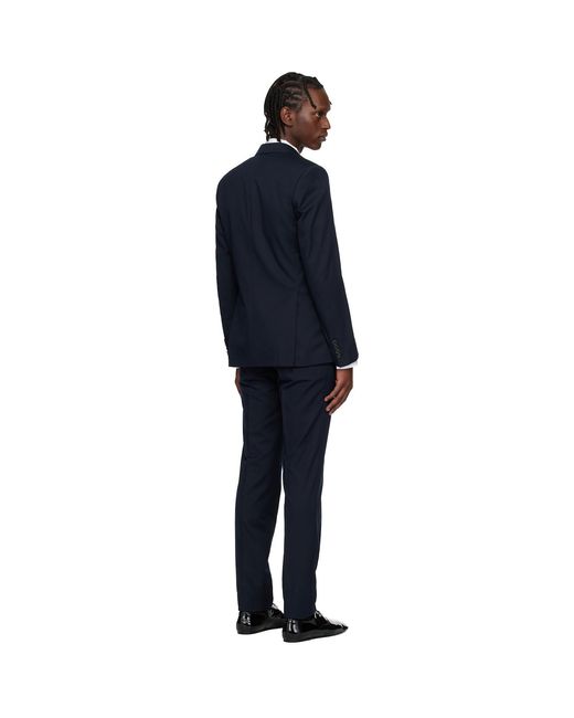 Dries Van Noten Black Wool-Blend Suit for men