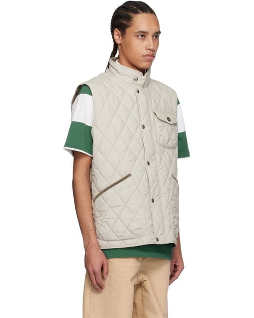 メンズ Polo Ralph Lauren ベージュ 'The Beaton' キルティング ユーティリティベスト Multicolor