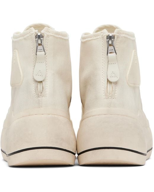 R13 White Off- Kurt High Top Sneakers