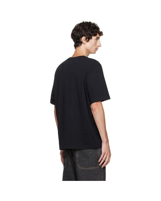 Maison Kitsuné Black Fortune Fox Comfort T-Shirt for men