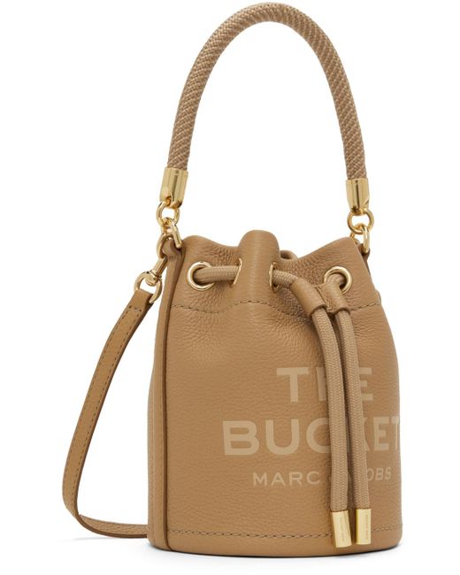 Marc Jacobs Multicolor Beige 'the Leather Mini Bucket' Bag