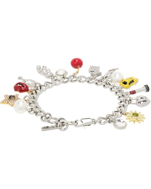 Marc Jacobs Black 'The Trinket Charm' Bracelet