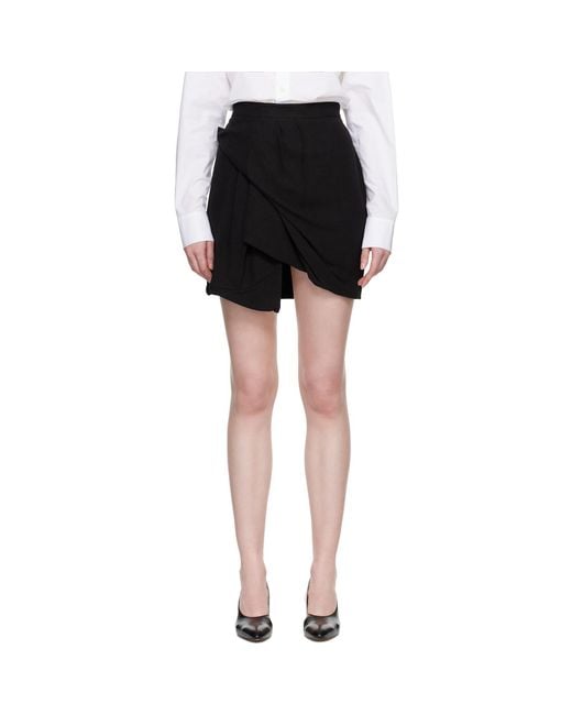Vivienne Westwood Black Viscose Gauze Zora Miniskirt