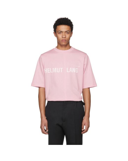 Helmut Lang Pink Shayne Oliver Campaign Print T-shirt for men