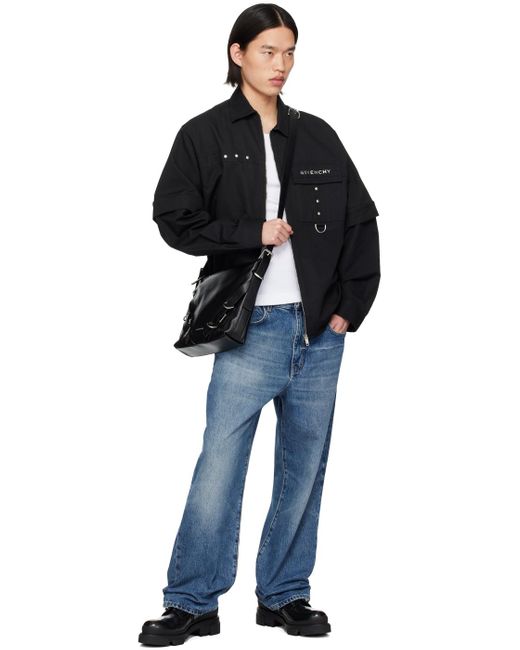 Givenchy Black Voyou Crossbody Bag for men