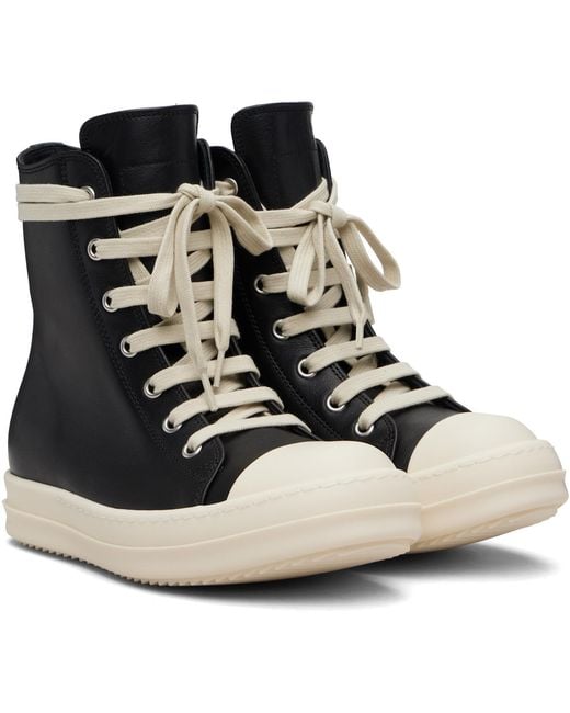 Rick Owens Black Temple Sneakers