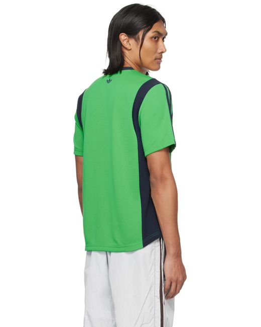 メンズ Wales Bonner Adidas Originalsエディション ーン サッカー Tシャツ Green