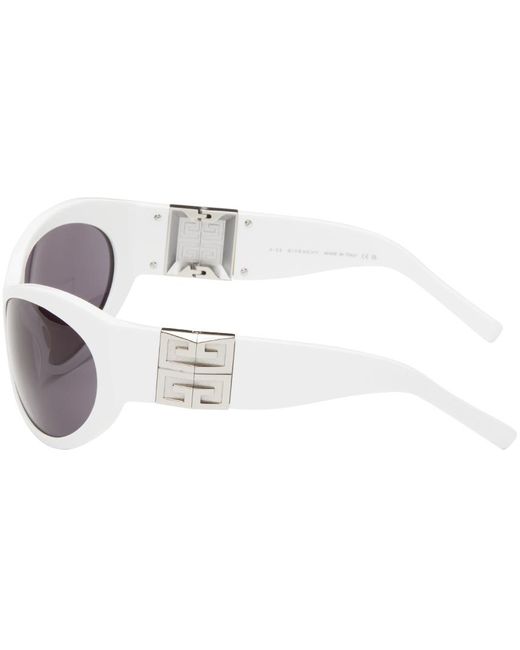 Givenchy White 4g Sunglasses