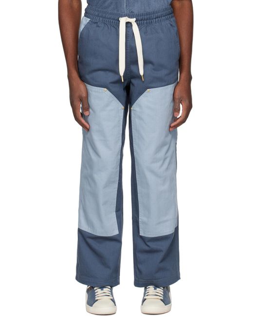 Rhude Blue Puma Edition Cargo Pants for men
