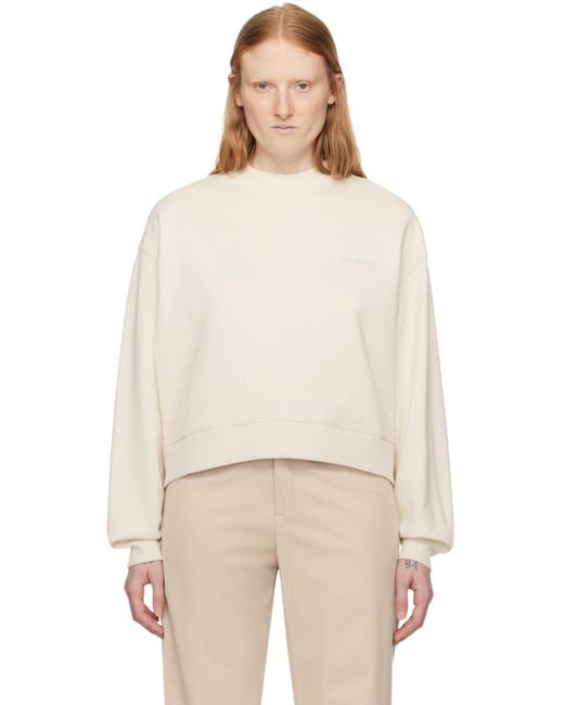 Pull Molletonné Legacy Blanc Cassé Axel Arigato en coloris Natural