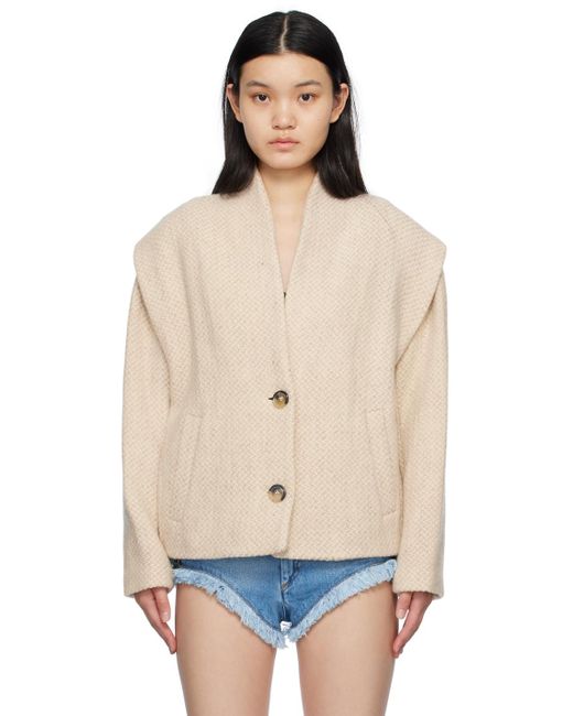 Isabel Marant Black Beige Drogo Jacket
