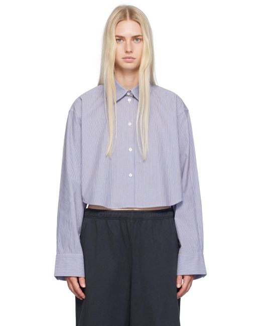 Acne Multicolor Jacquard Pinstripe Shirt