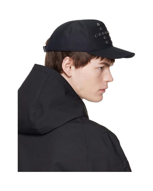HELIOT EMIL Black Kynee Cap for men