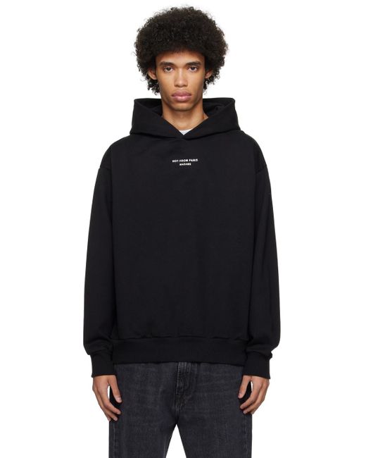 Drole de Monsieur Black 'Le Hoodie Slogan' Hoodie for men