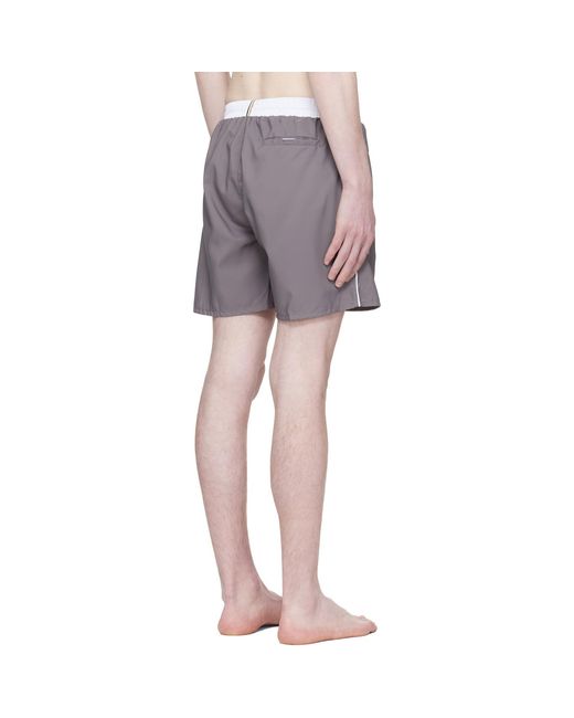 Boss Multicolor Contrast Band Logo Swim Shorts for men