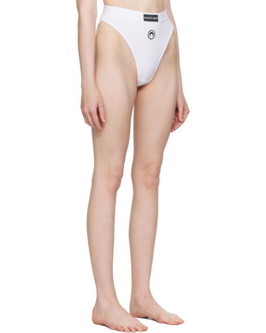 MARINE SERRE Multicolor Moon Logo Stretched Jersey High-Waist Briefs