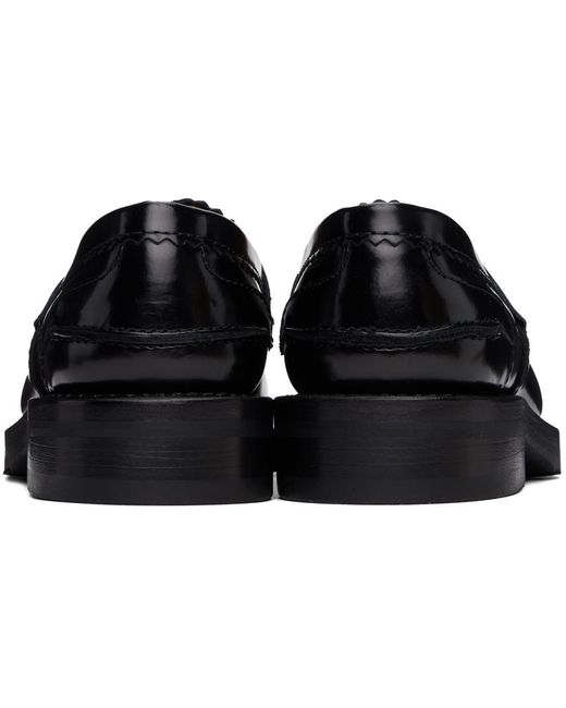 Our Legacy Black Fringed Loafers