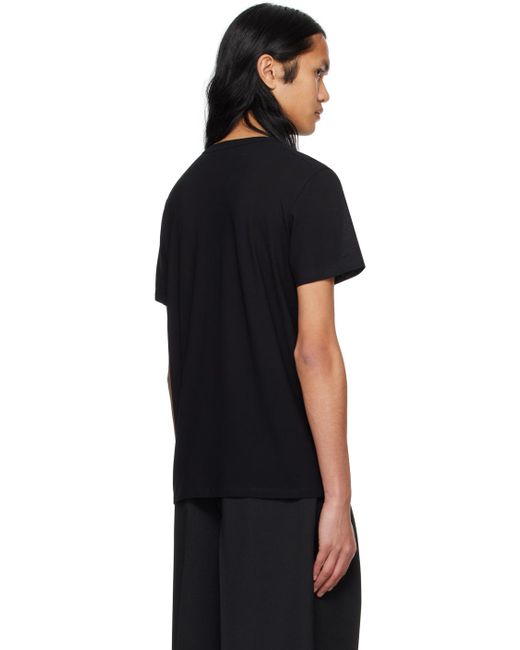 Jil Sander Black Crewneck T-shirt for men