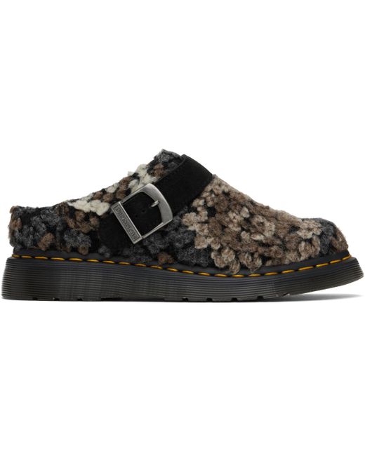 Dr. Martens Black Isham Crochet Wool Mules