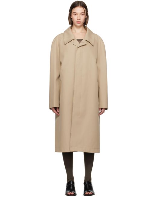 Lemaire Tan Car Coat in Black Lyst UK