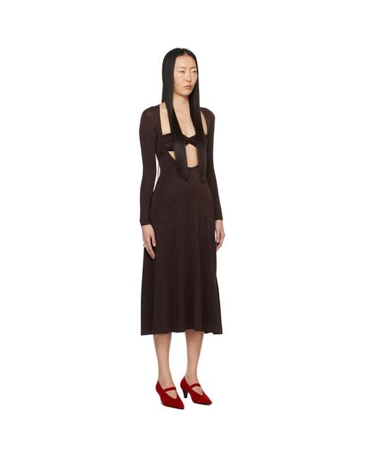 Beaufille Black Baes Midi Dress