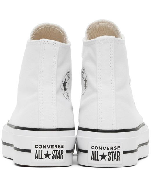 Converse Black Chuck Taylor All Star Canvas Platform High Top Sneakers