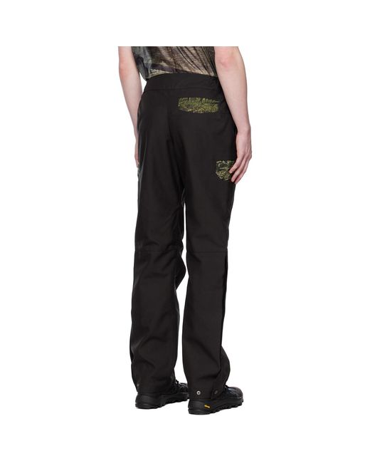 OLLY SHINDER Black Reverse Welded Trousers for men