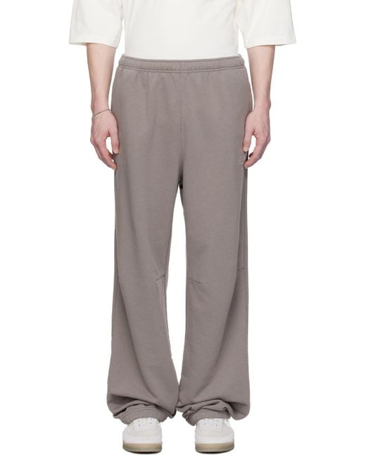 MM6 by Maison Martin Margiela Multicolor Taupe Embroidered Sweatpants for men