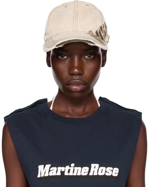 Martine Rose Blue Ssense Exclusive Roll Back Cap