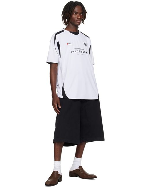 Vetements Black 'Trademark' Football Jersey for men